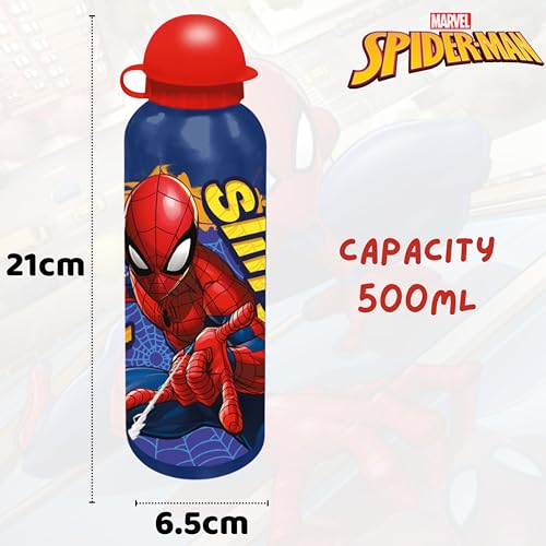 Spiderman Aluminium Water Bottle 500ml