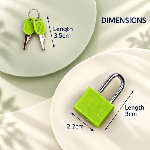 2Pack Mini Suitcase Locks with Keys