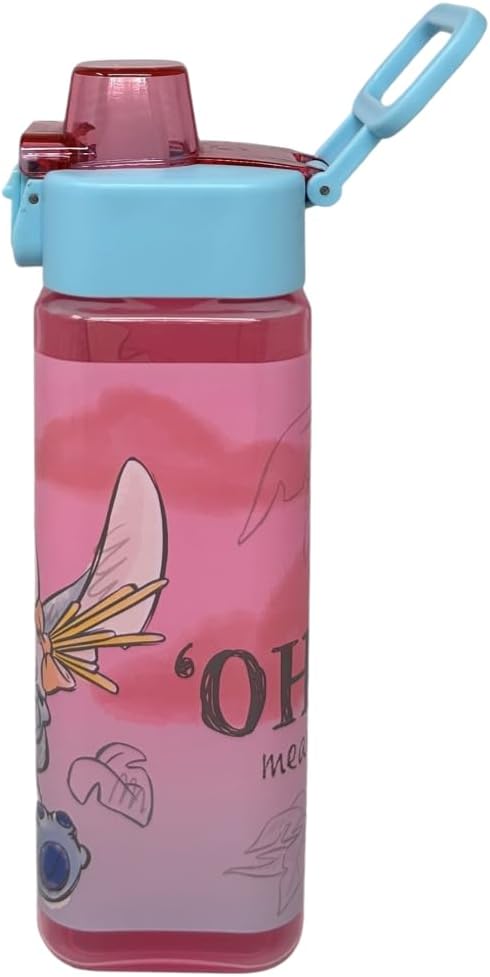 Kids 500ml Square Water Bottle Snap Open Lid