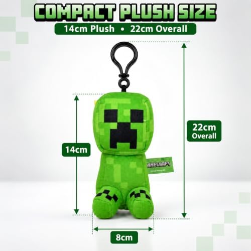 Creeper Kids Licensed 3D Plush Clip On Keyring