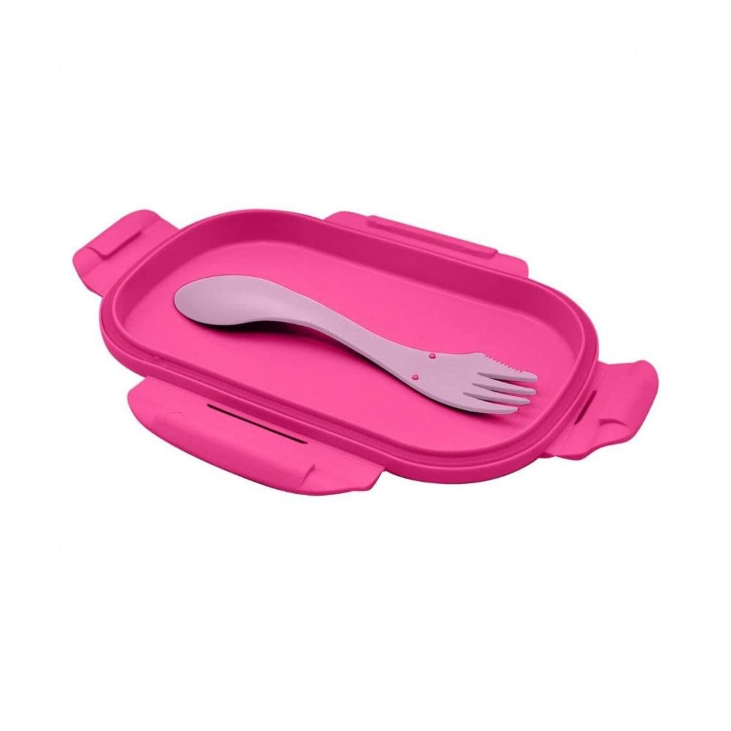 Kids BPA Free Plastic Lunch Box with Cutlery - Assorted