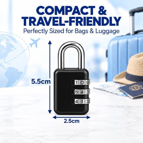 3 Dial Combination Padlocks