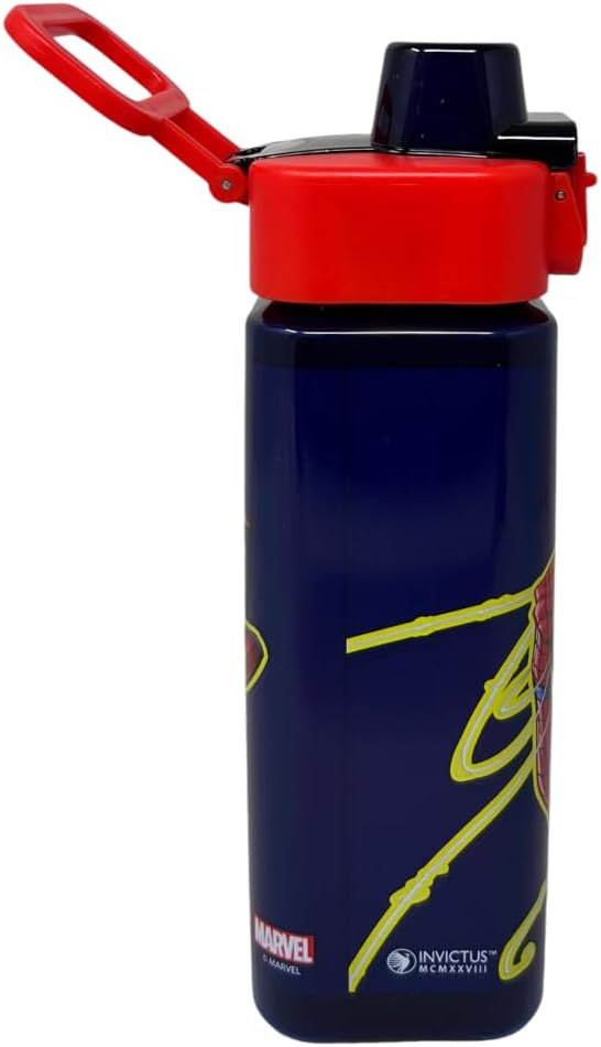 Kids 500ml Square Water Bottle Snap Open Lid