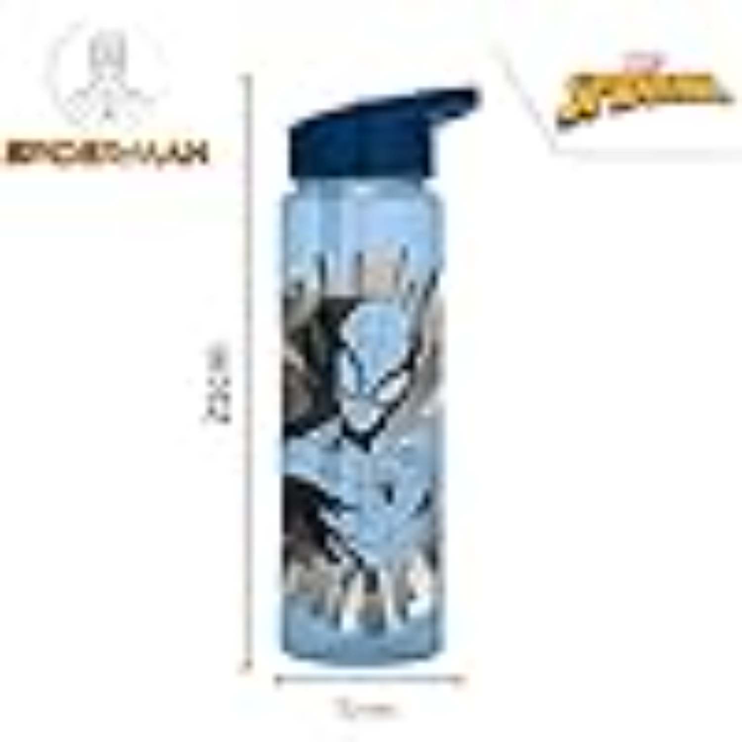 Kids 600ml Leak-Proof Water Bottle with Flip Up Spout