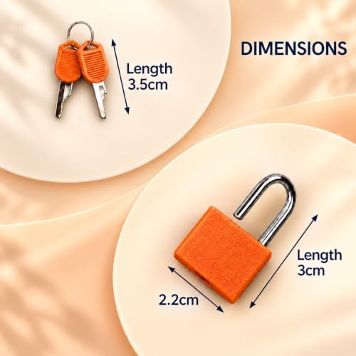 2Pack Mini Suitcase Locks with Keys