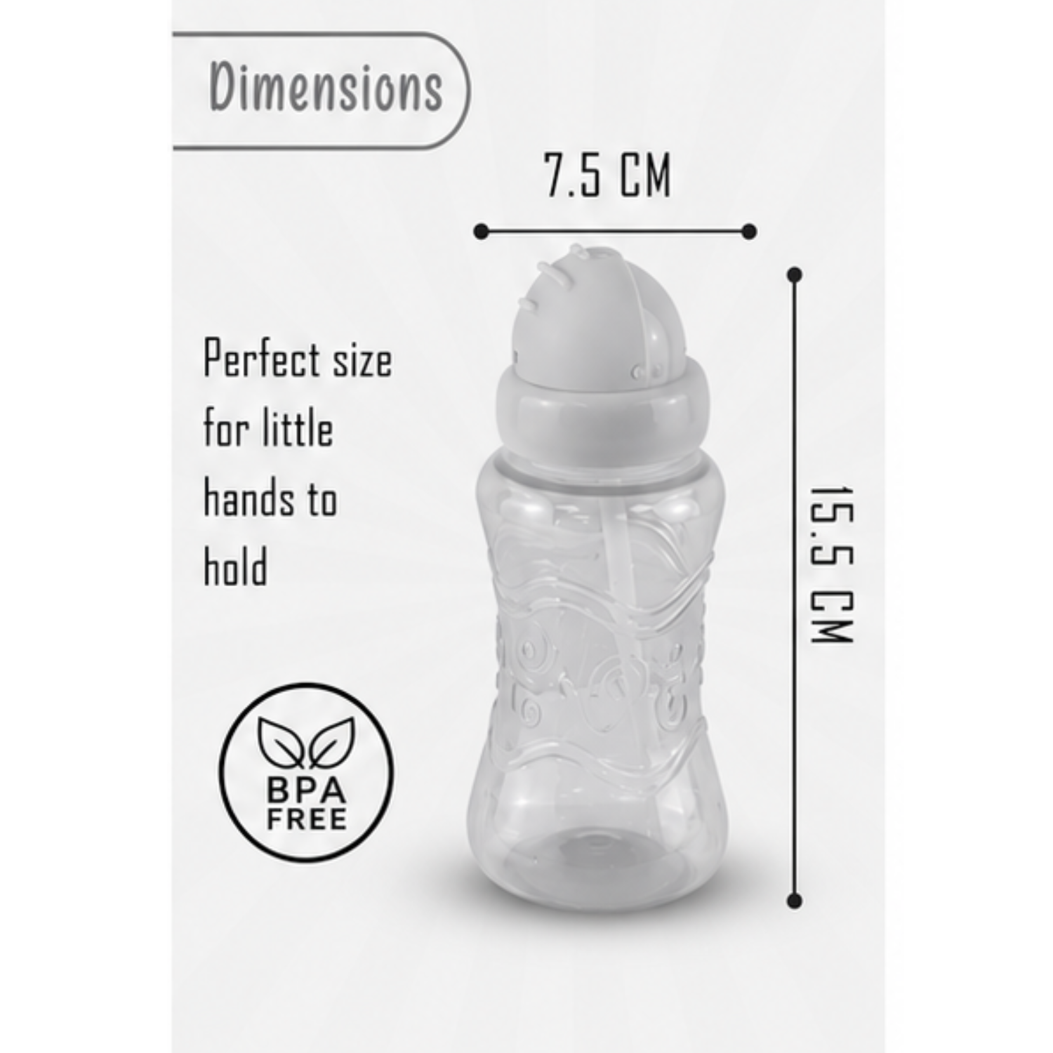 300ml Baby Sippy Cup with Pop-Up Straw 12+m