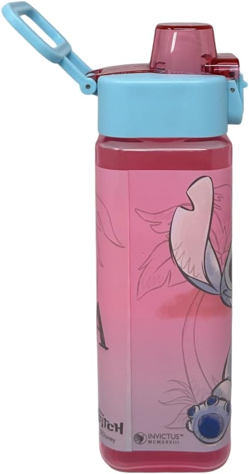 Kids 500ml Square Water Bottle Snap Open Lid