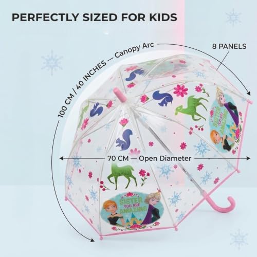 Kids 75cm Disney Froze Dome Umbrella 3-7 Years