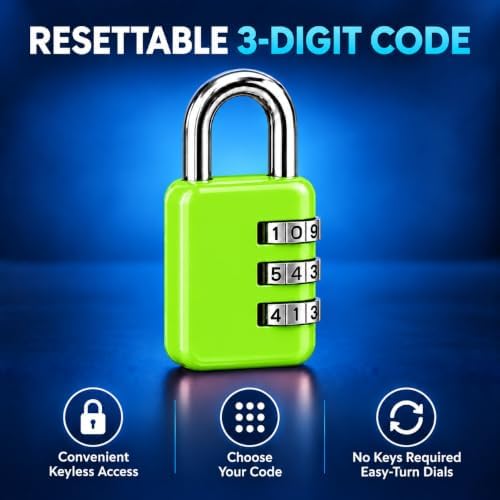 3 Dial Combination Padlocks
