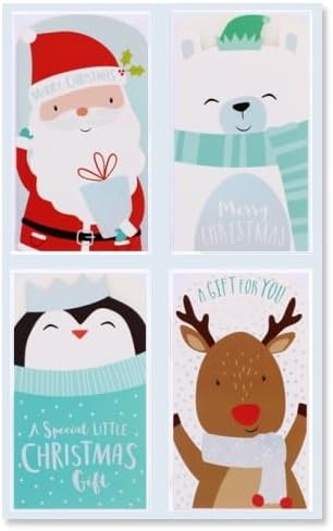 4Pcs Christmas Money Wallet Cards with Envelopes 16cm