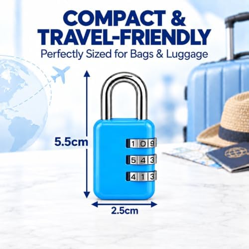3 Dial Combination Padlocks