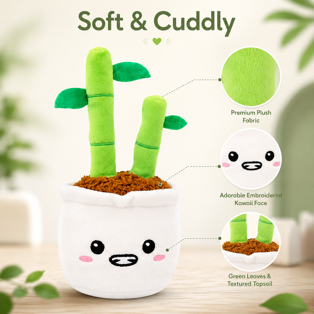 Soft Plushie Plant Plush Toy