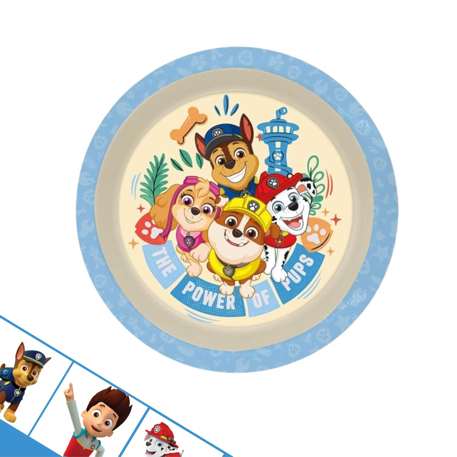 Kids 22cm BPA-Free Plastic Dinner Plate Reusable Round Snack Plate