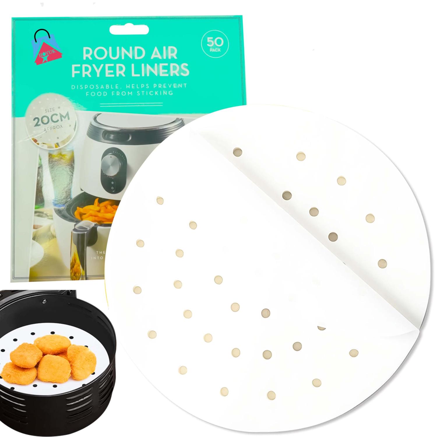 Disposable Air Fryer Liners Non-Stick Perforated Cooking Papers