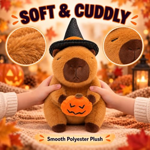 Halloween Capybara Plush Pumpkin Toy