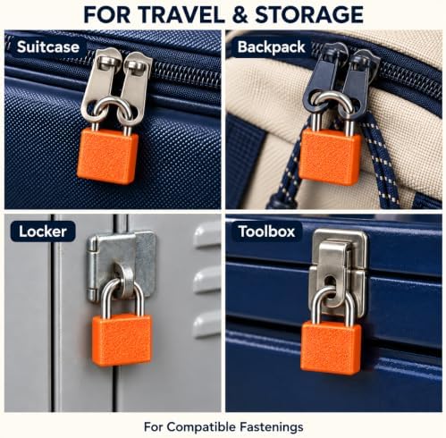 2Pack Mini Suitcase Locks with Keys