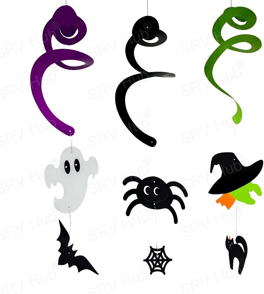 3Pcs Halloween Hanging Decorations 46cm