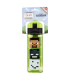 Safety Lock Square Water Bottle 550ml - Minecraft