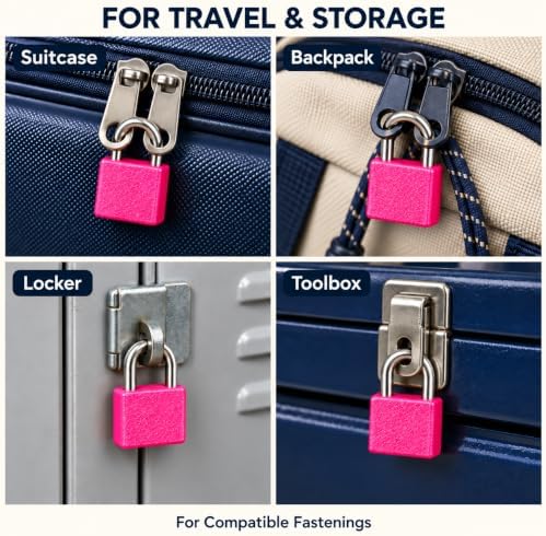 2Pack Mini Suitcase Locks with Keys