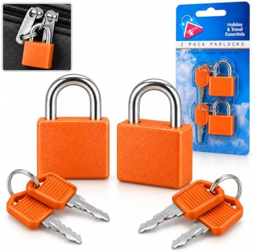 2Pack Mini Suitcase Locks with Keys