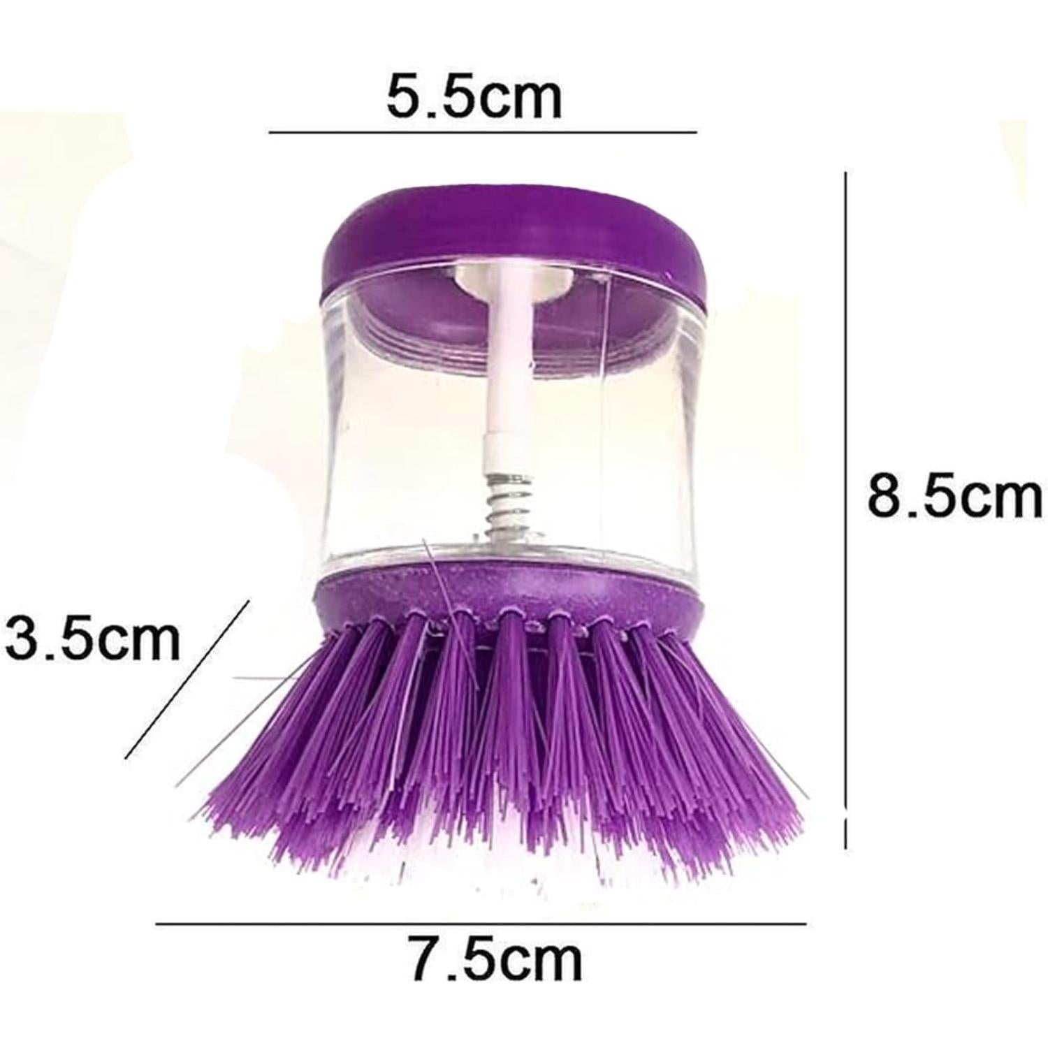 Soap Dispensing Washing Up Brush Kitchen Cleaning Scrubber