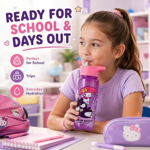 Hello Kitty Kids Water Bottle 600ml