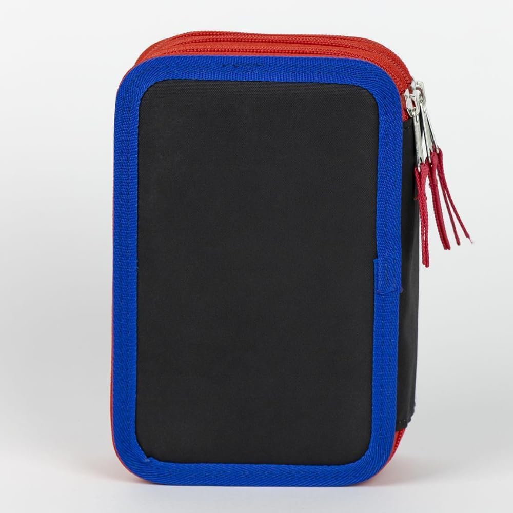 Spiderman 3 Compartment Pencil Case - 44Pc Stationery Set