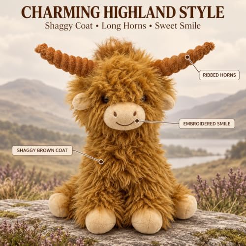 Highland Cow Teddy 30cm