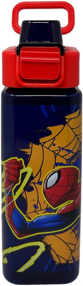 Kids 500ml Square Water Bottle Snap Open Lid
