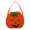 Halloween Pumpkin Felt Treat Bag 14x27cm