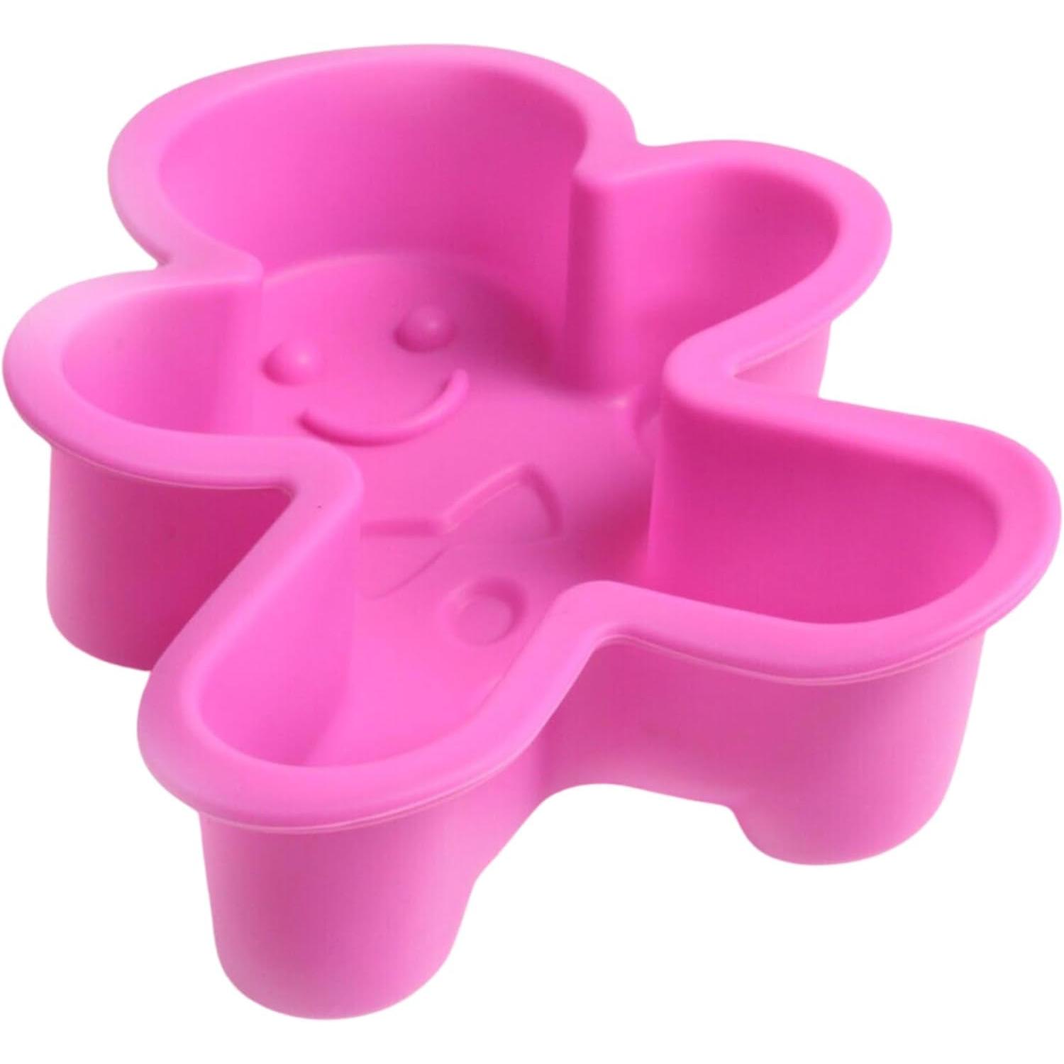 Silicone Gingerbread Man Baking Mould Non-Stick Muffin Tray