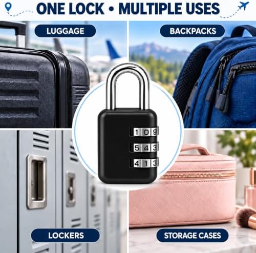 3 Dial Combination Padlocks