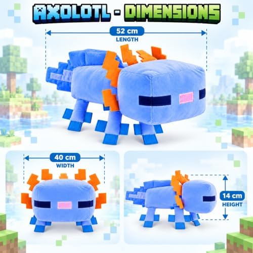 Minecraft Blue Axolotl Licensed Plush Toy