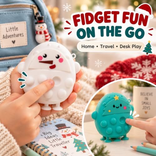 8cm Christmas Pop It Bubble Fidget Toy