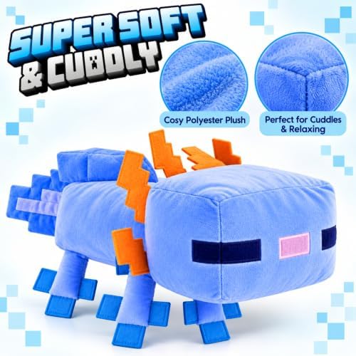 Minecraft Blue Axolotl Licensed Plush Toy