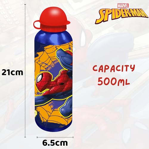 Spiderman Aluminium Water Bottle 500ml
