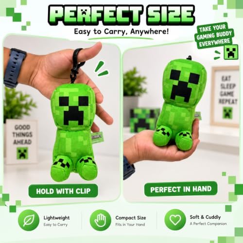 Creeper Kids Licensed 3D Plush Clip On Keyring