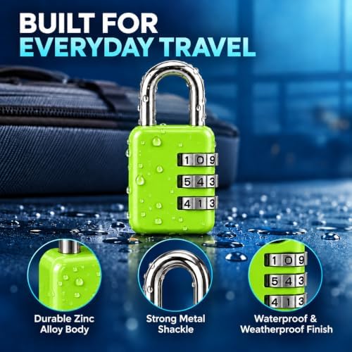 3 Dial Combination Padlocks