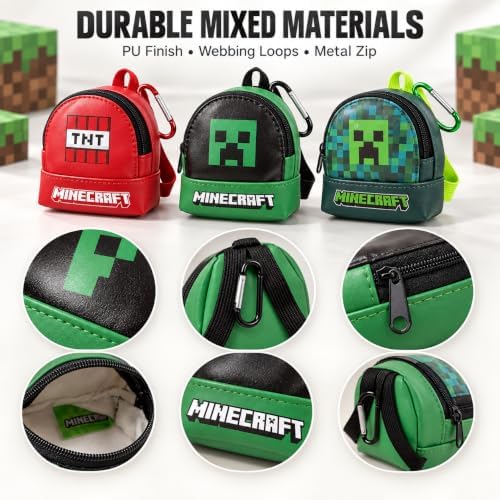 Minecraft Clip On Micro Backpack Keychain - 15cm