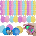 96 Pcs Pastel Easter Eggs 5 7cm 2 24 Colorful Plastic Fillable Reusable Empty Hunt Surprise Toy Favors Candy Fillers