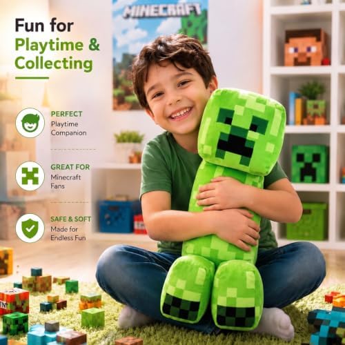 Minecraft Creeper Licensed Plush Kids Toy