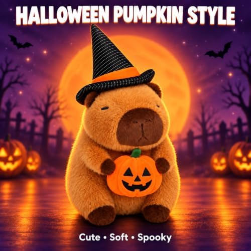 Halloween Capybara Plush Pumpkin Toy