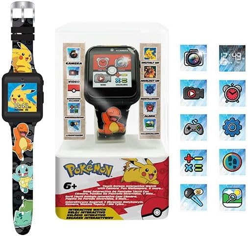 Pokemon Black Kids Interactive Smart Watch - 22cm