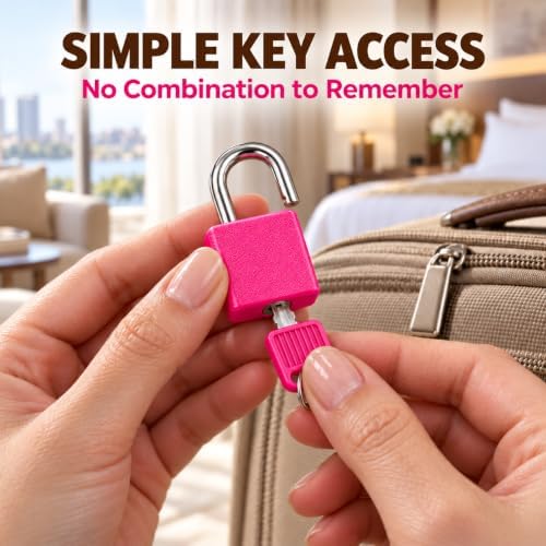 2Pack Mini Suitcase Locks with Keys