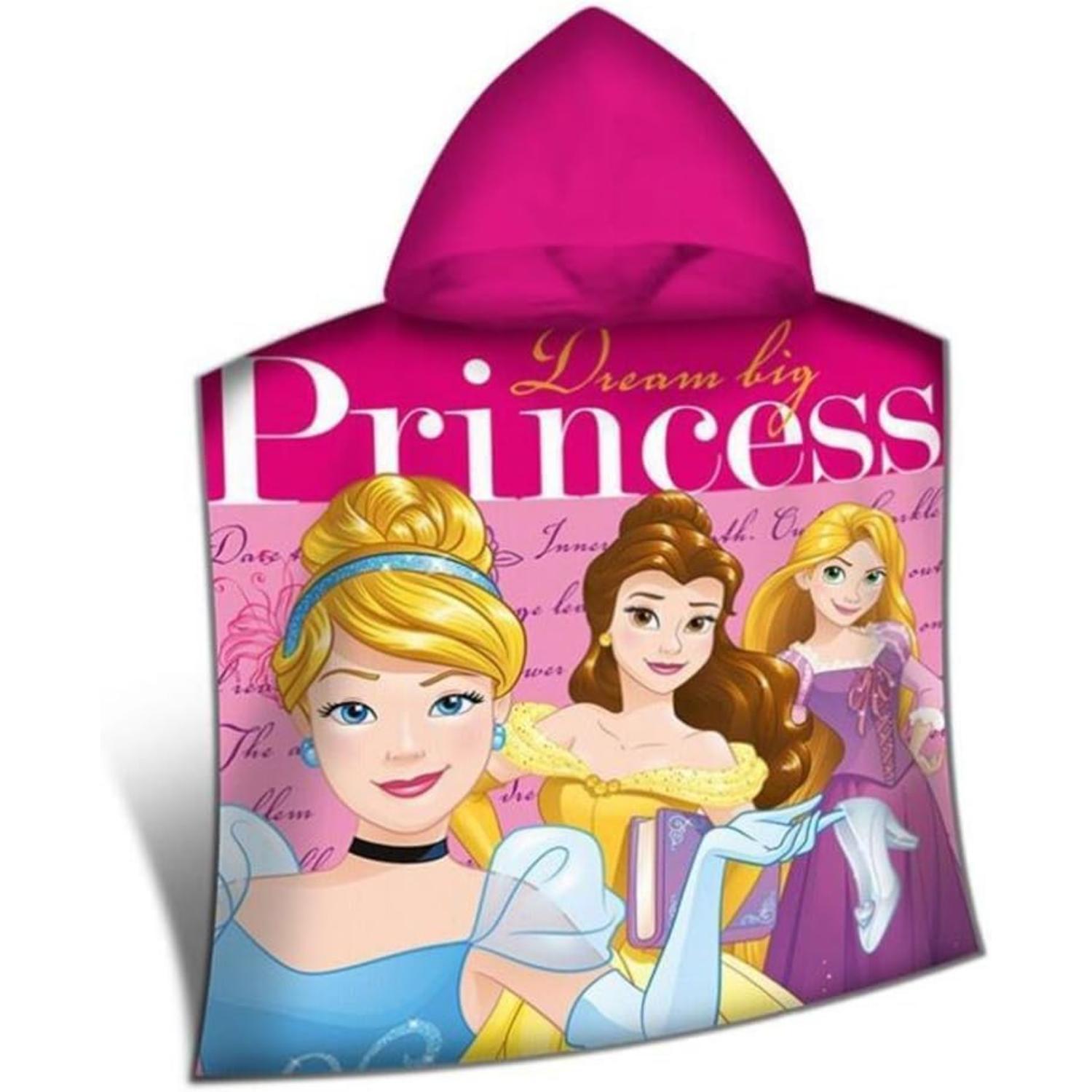 Kids Hooded Towel Poncho Cotton 120cm - Assorted