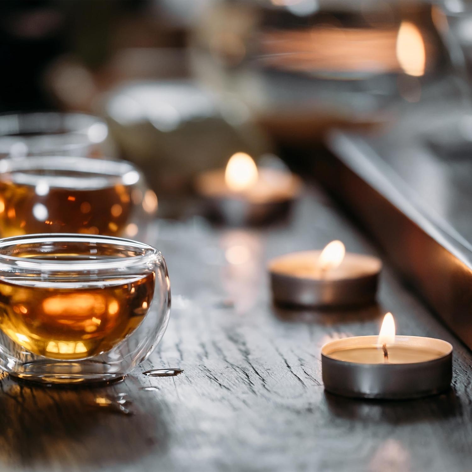 Wax Tea Light Candles Long Burn Unscented & Scented Assorted Packs