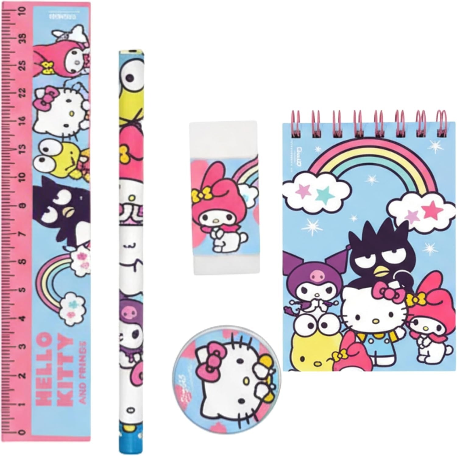 5PCs School Stationery Set - Assorted