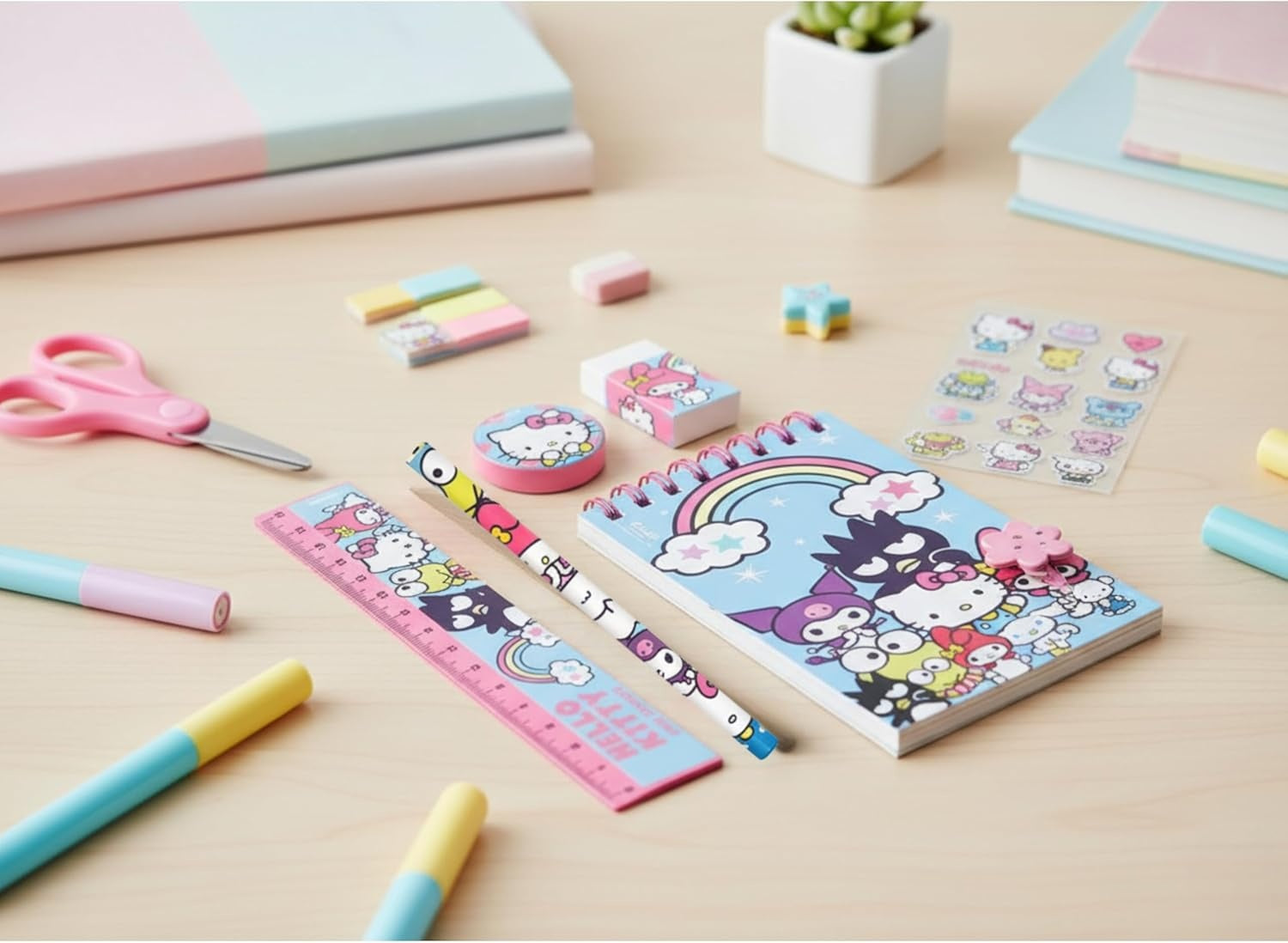 5PCs School Stationery Set - Assorted
