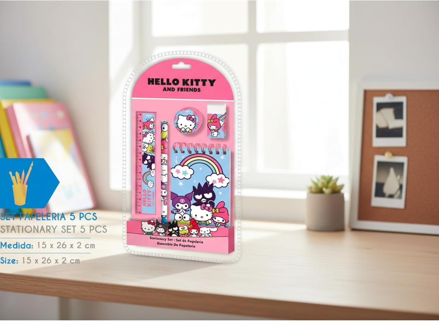5PCs School Stationery Set - Assorted