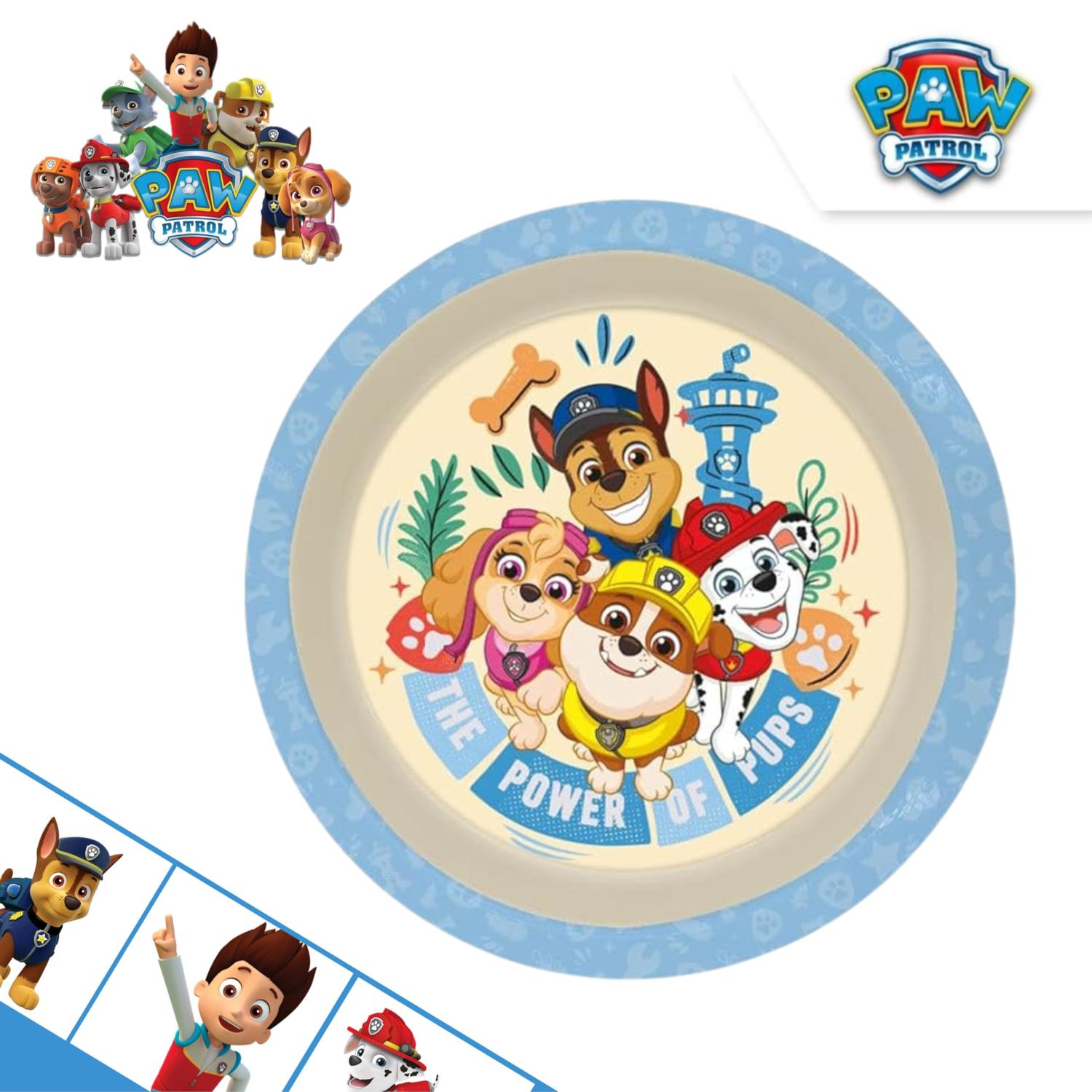 Kids 22cm BPA-Free Plastic Dinner Plate Reusable Round Snack Plate